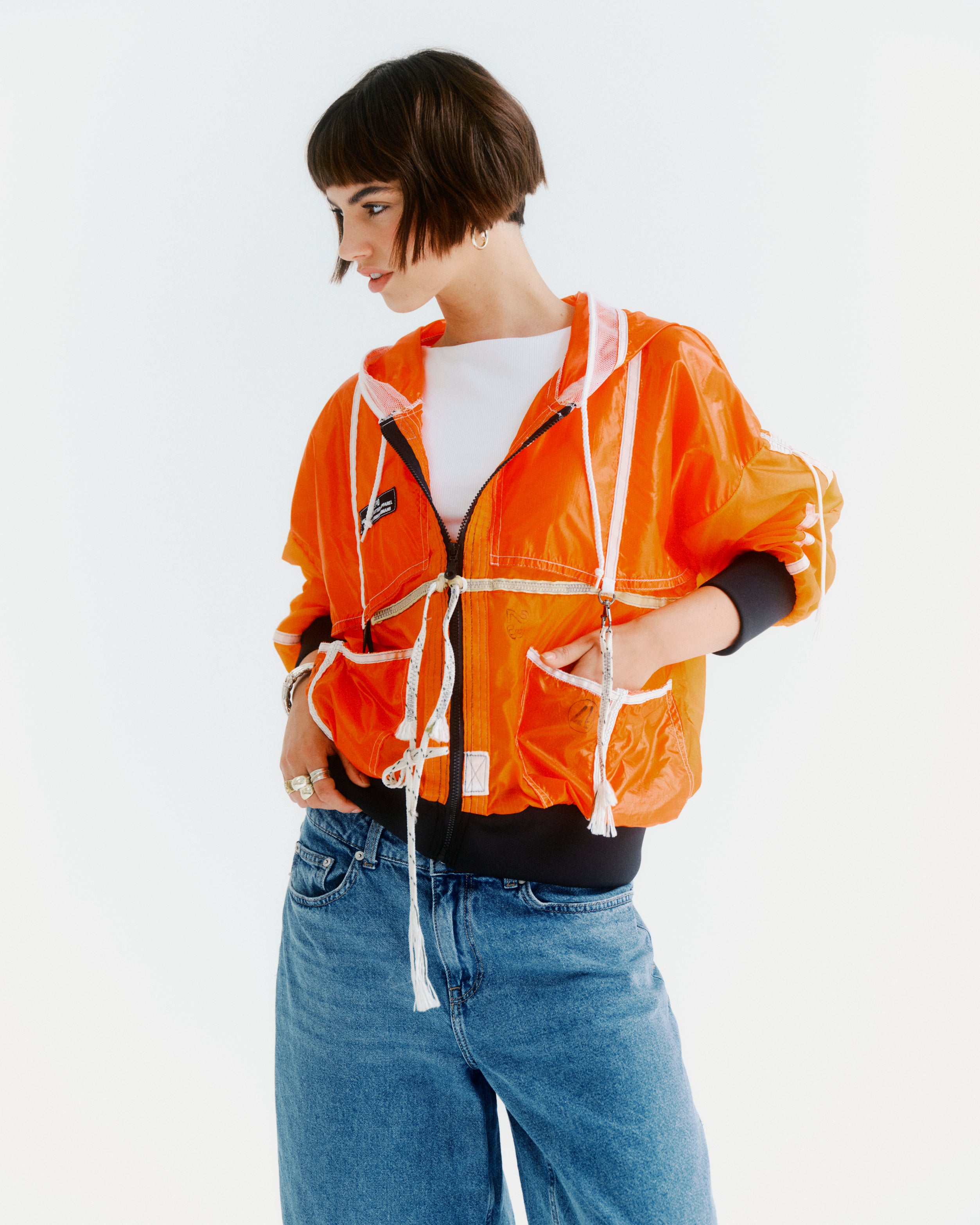 Orange Parachute Jacket