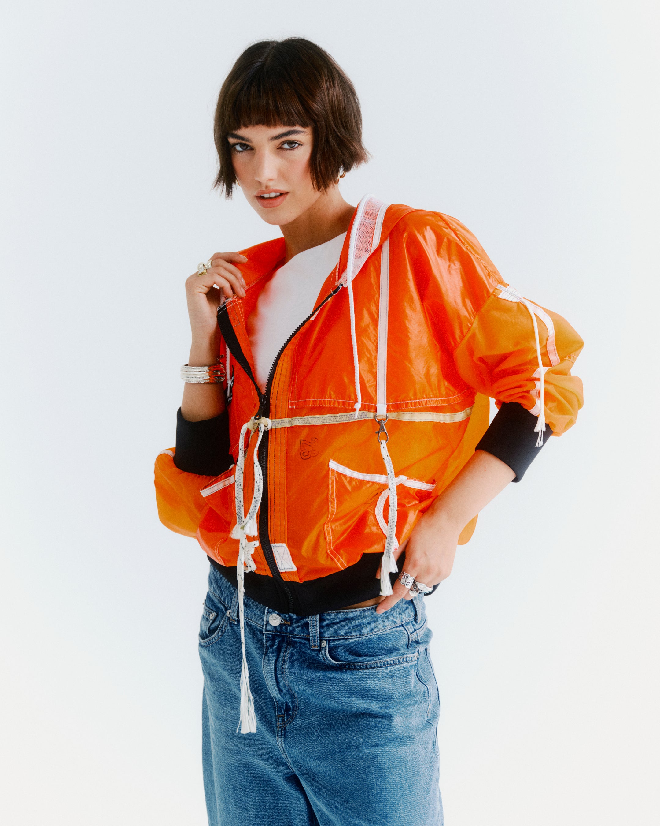Orange Parachute Jacket