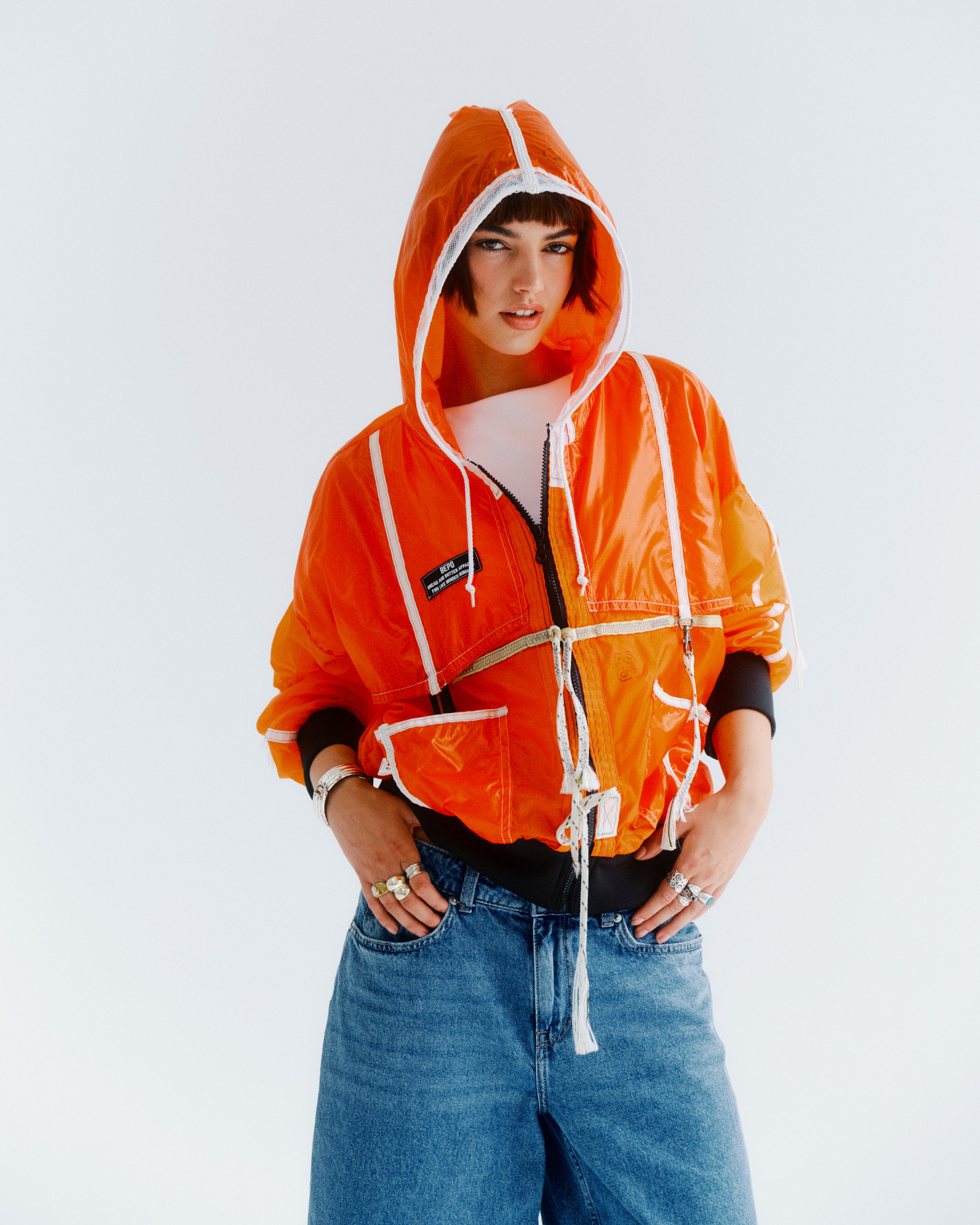 Orange Parachute Jacket
