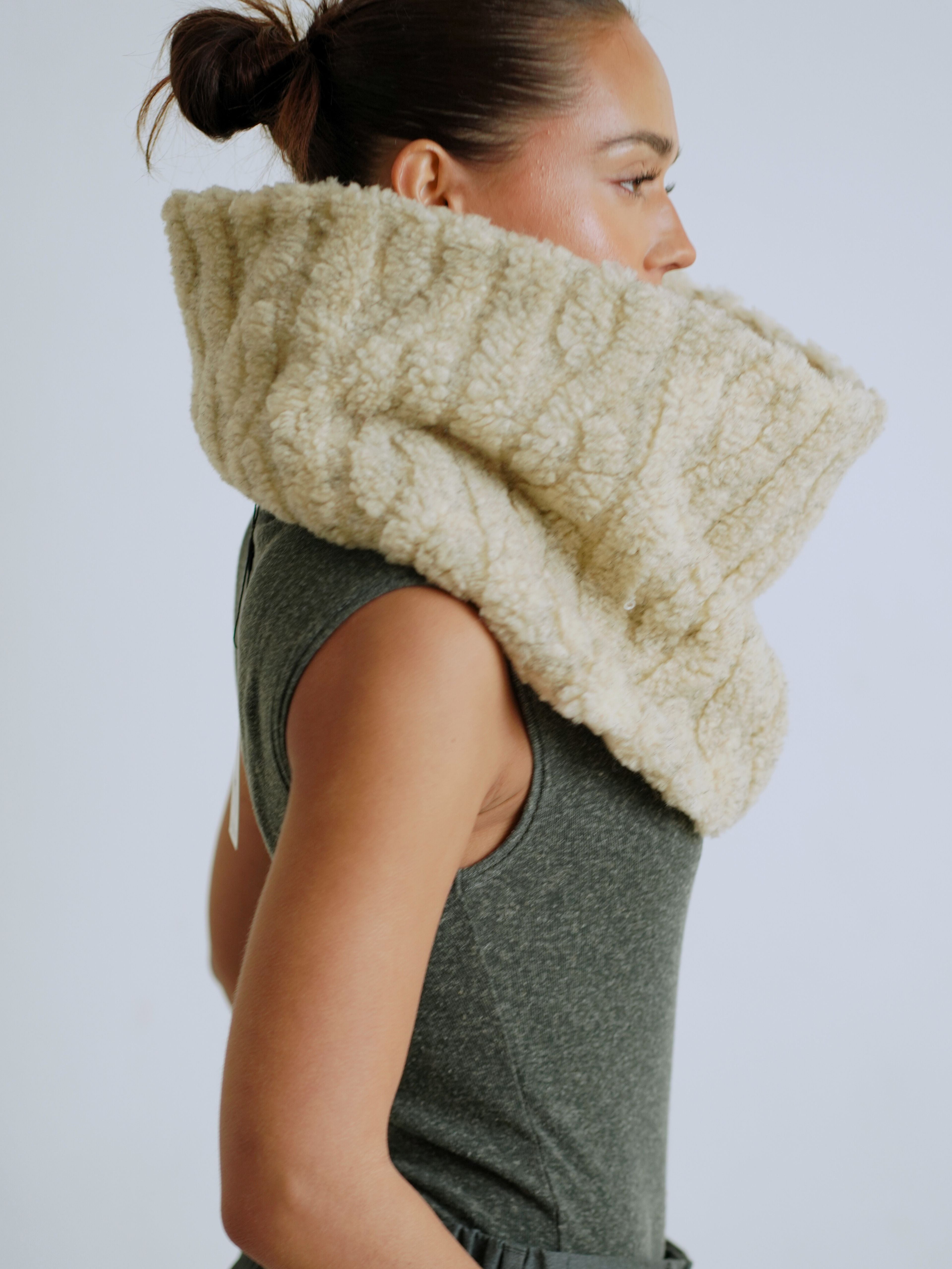 Beige Fleece Snood