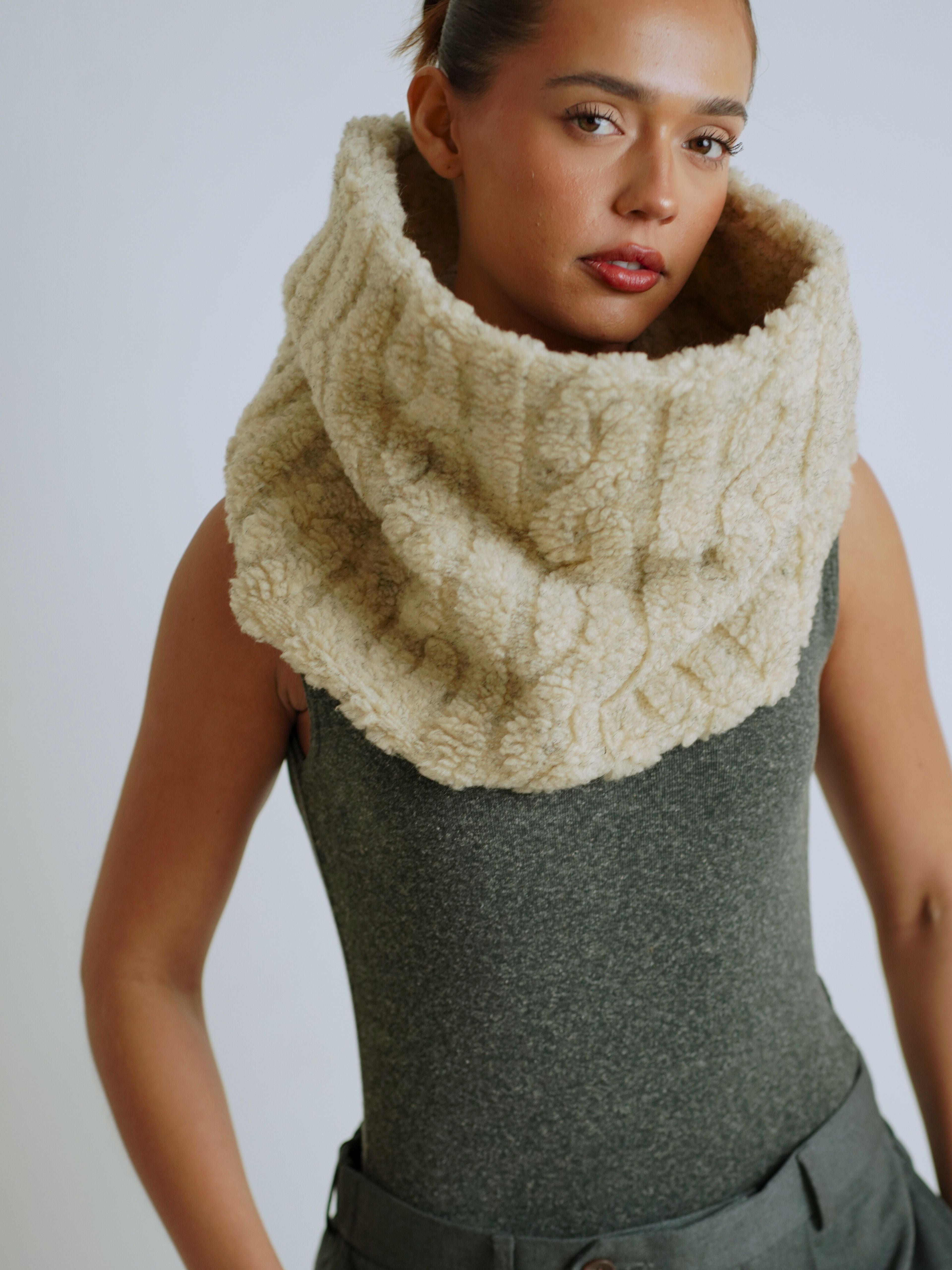 Beige Fleece Snood