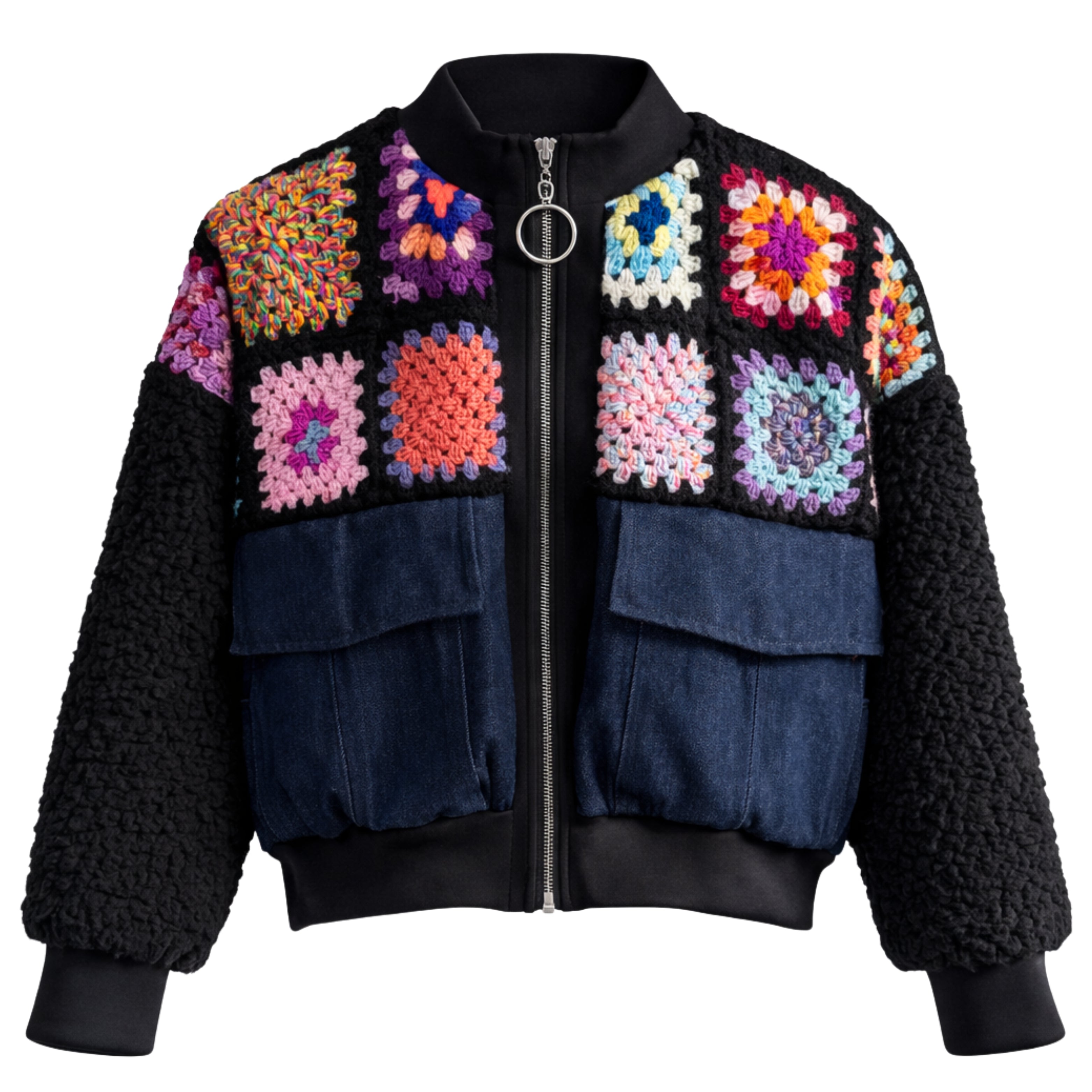 denim bomber