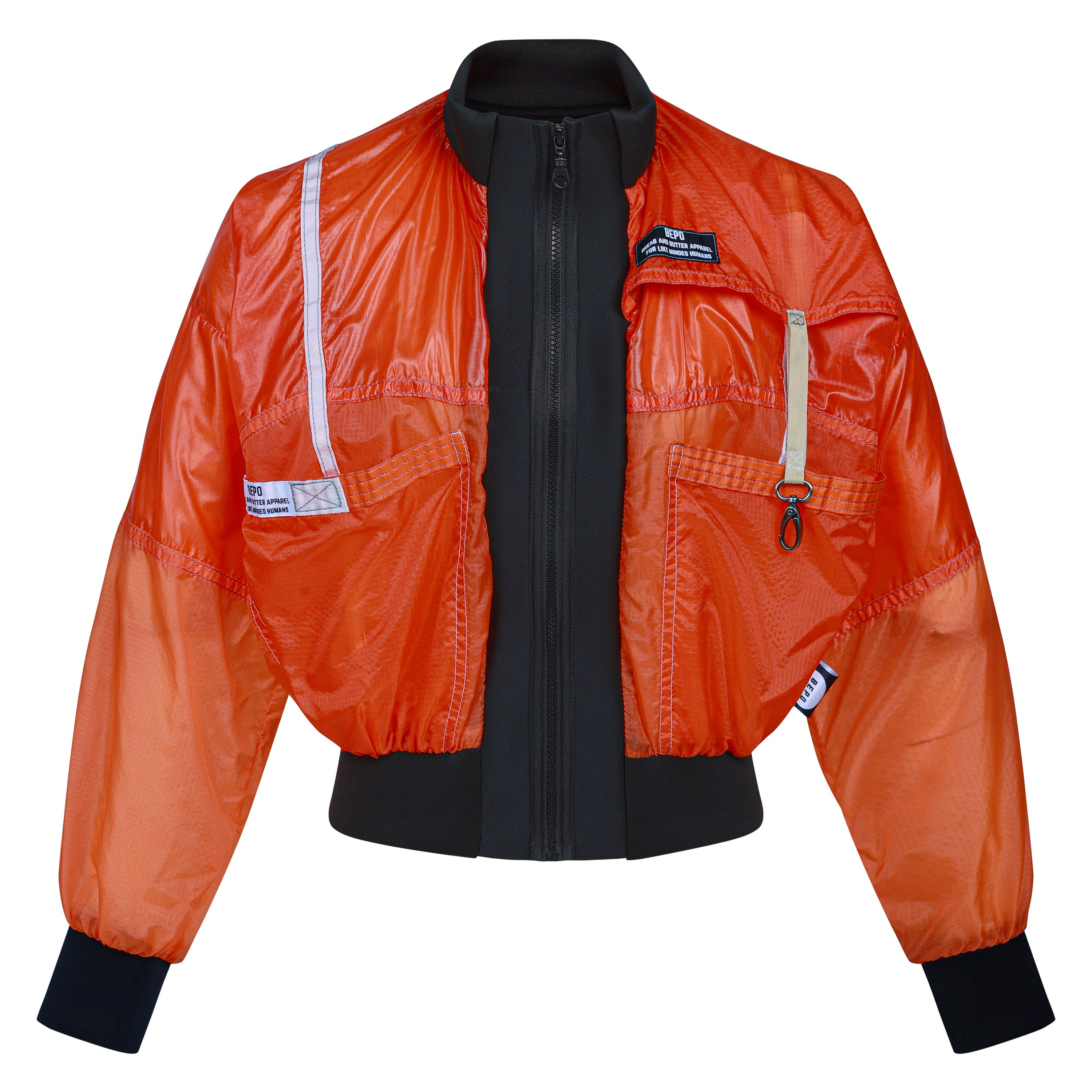 Orange parachute bomber